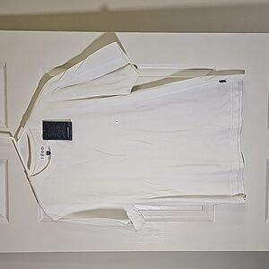 Men's Izod Crew Neck Short Sleeve Basic White Layer T-shirt Size S New